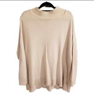 Talbots Woman Mockneck Cable Knit Lambswool Sweater 3x Plus